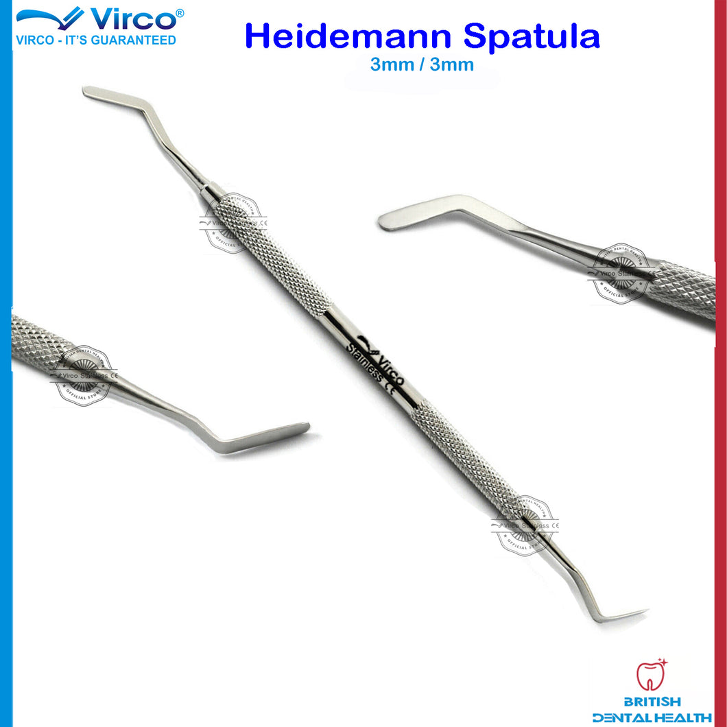 DENTAL ORTHODONTICS TOOLS HEIDEMANN SEPARATING SPATULAS 3MM STAINLESS STEEL