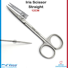 Load image into Gallery viewer, Surgical Medical Veterinary Dental Implant Surgical Sharp Iris Scissor Straight
