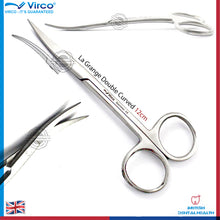 Load image into Gallery viewer, LaGrange Double Curved Scissor Sharp Non-Serrated 12cm Dental Surgical Implant
