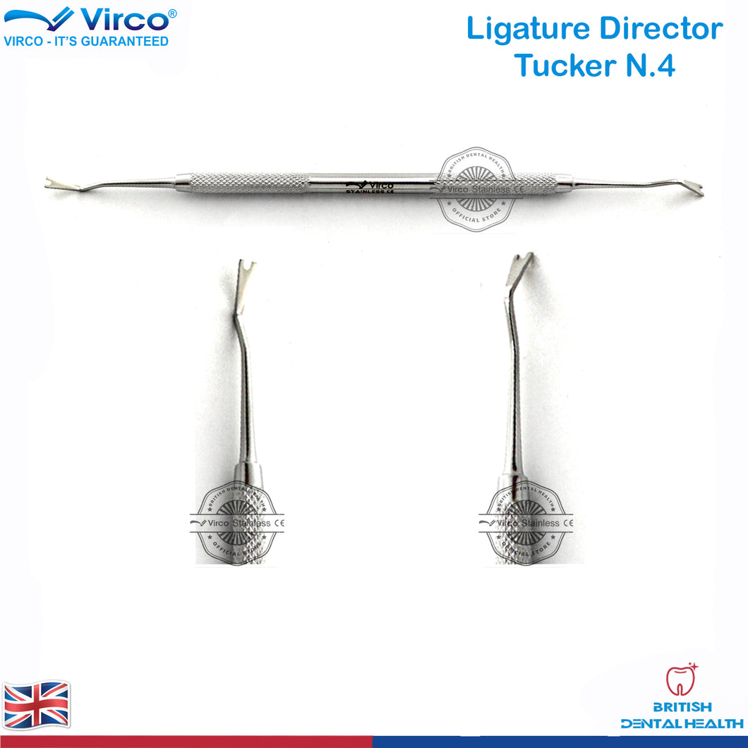 Dental Orthodontic Applying Elastic Ligature Director Tucker N.4 Double Ended