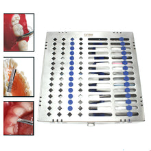 Load image into Gallery viewer, ROOT ELEVATORS COLOUR COATED SET OF 7 WITH STERILIZATION TRAY
