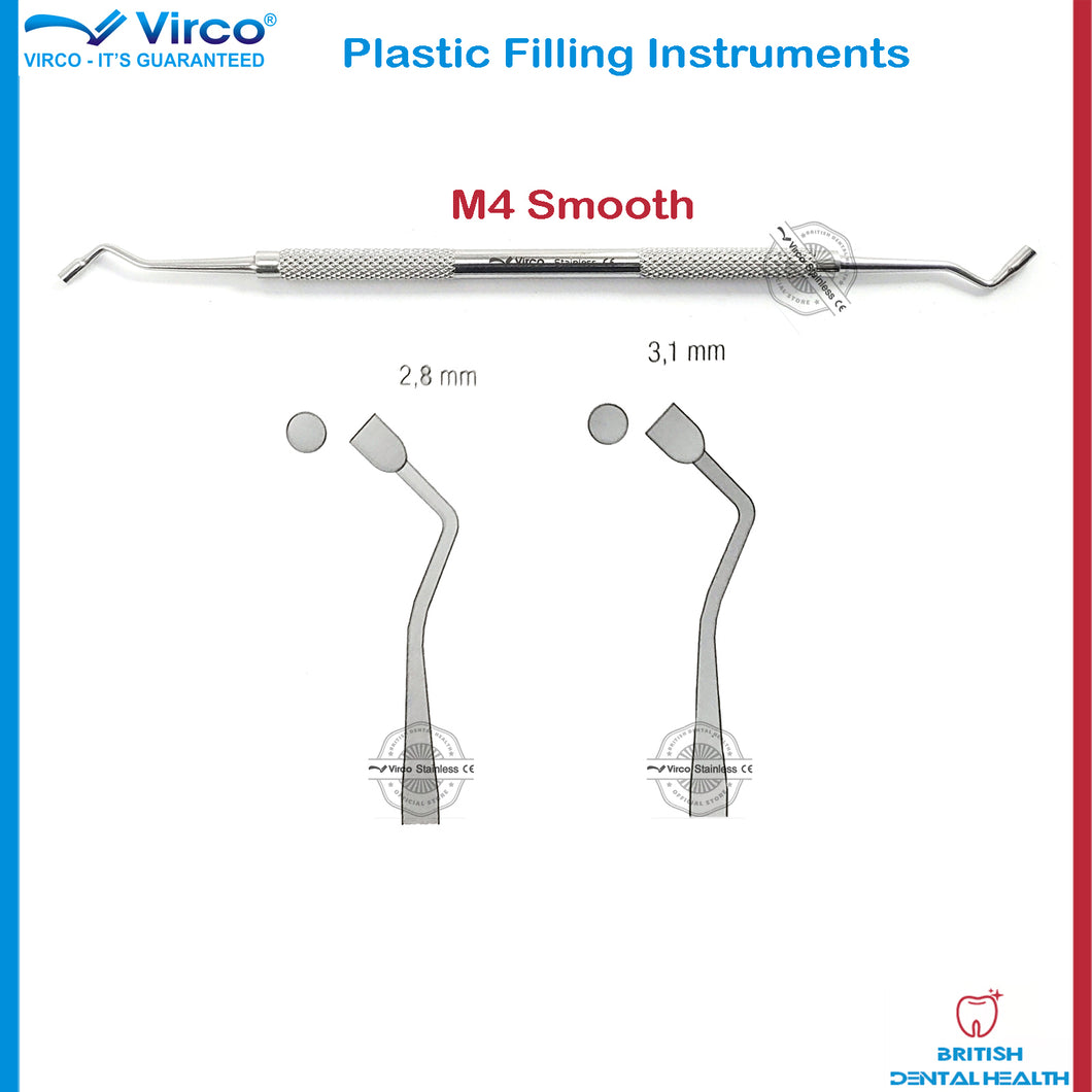 Dentist instruments Amalgam Dental Plastic Filling Instruments M4 Smooth filling