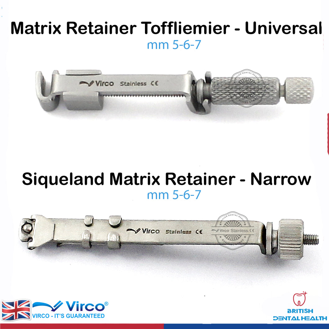 Squiveland & Universal Tofflemier Matrix Retainer Set Ortho Stainless Steel