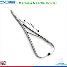 Load image into Gallery viewer, Castroviejo Mathieu Dental Surgical Implants Suturing Needle Holder Orthodontic
