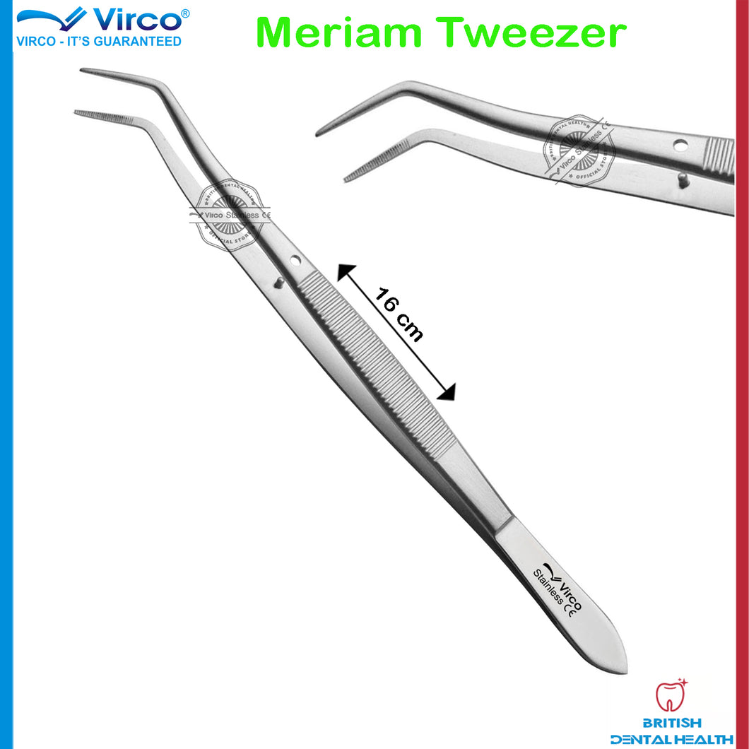 Meriam Tweezer College Cotton Tweezers Serrated 160cm Dental Plier