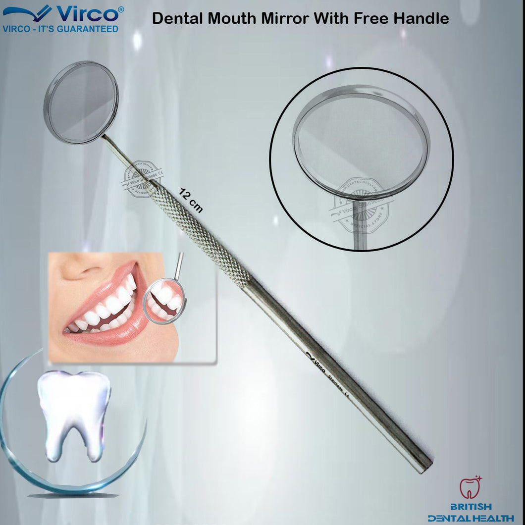 Dentist Dental Mouth Mirror with Handle Excellent Quality Dental Surgical VIRCO