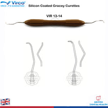 Load image into Gallery viewer, SET OF 7 SILICONE COATED GRACEY CURETTES DENTAL INSTRUMENT PERIODONTAL SCALER
