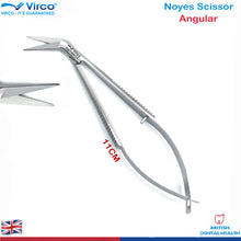 Load image into Gallery viewer, Dental Noyes Suture Spring Scissors Micro surgicals Noyes Scissor Angular
