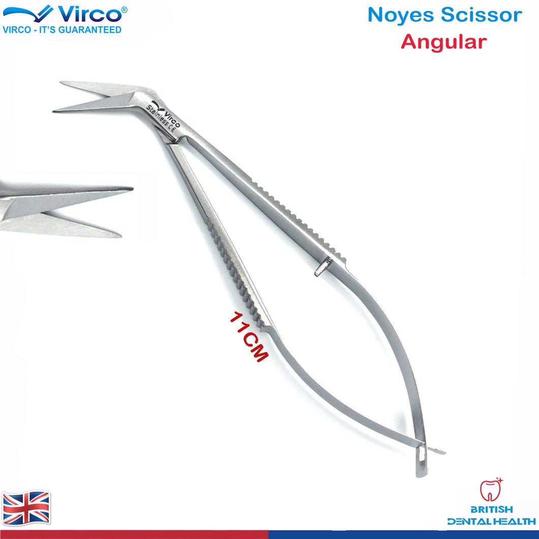 Dental Noyes Suture Spring Scissors Micro surgicals Noyes Scissor Angular