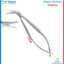 Load image into Gallery viewer, Dental Noyes Suture Spring Scissors Micro surgicals Noyes Scissor Angular
