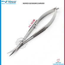 Load image into Gallery viewer, Micro Surgical Dental Curved Noyes Scissor Spring Action Ophthalmic Stainless St
