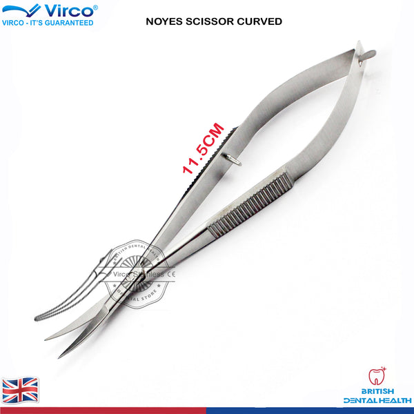NOYES MICRO SURGICAL SCISSOR SPRING ACTION STRAIGHT OPHTHALMIC STAINLESS ST