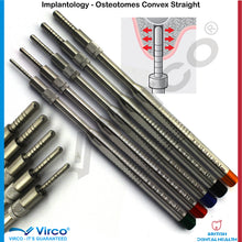 Load image into Gallery viewer, Dental Implantology Sinus Bone Elevation Osteotomes Convex Tip Set of 10 PCS
