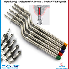 Load image into Gallery viewer, Dental Implant Osteotomes Concave Convex Offset Straight Sinus Bone Chisel Syringe
