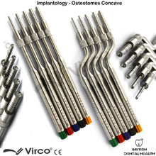 Load image into Gallery viewer, Dental Impantology Sinus Bone Elevation Osteotomes Concave Tip Set of 10 PCS
