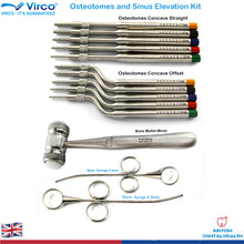 Load image into Gallery viewer, Dental Implant Osteotomes Sinus Elevation Kit | Bone Mallet Bone Syringe
