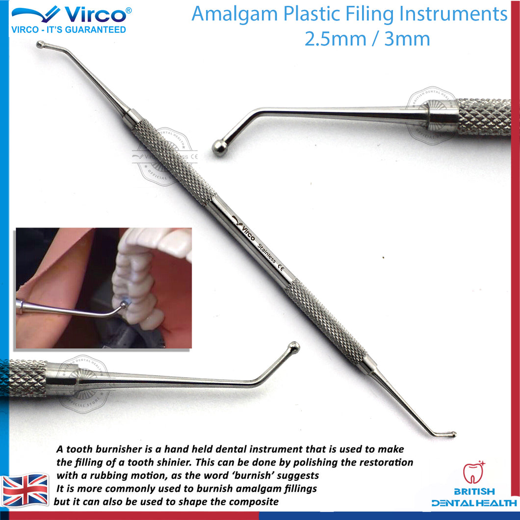 AMALGAM FILLING INSTRUMENT 1.9/2.5MM DENTAL GERMAN ST STEEL INSTRUMENT