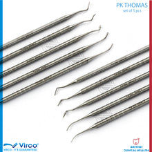 Load image into Gallery viewer, DENTAL LAB TOOLS SET OF 5 PK THOMAS CARVERS WAXING TECHNIQUE MODELING
