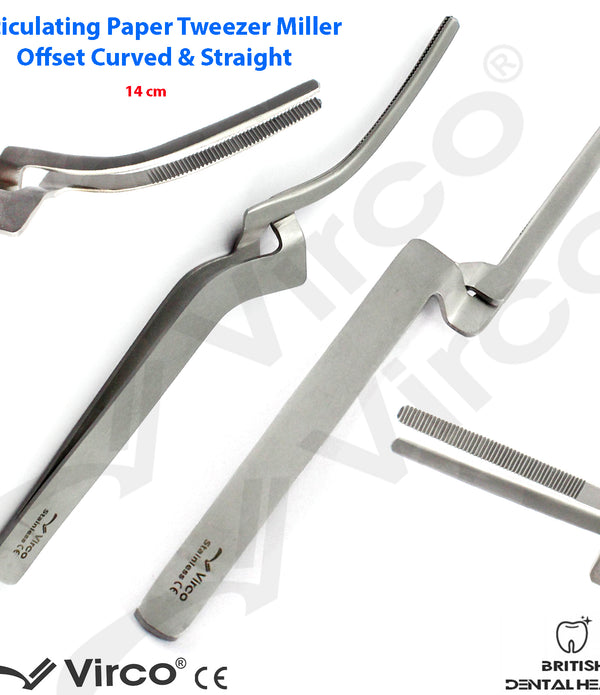 Articulating Paper Forceps Miller Offset, Straight Surgical Instruments Tweezers