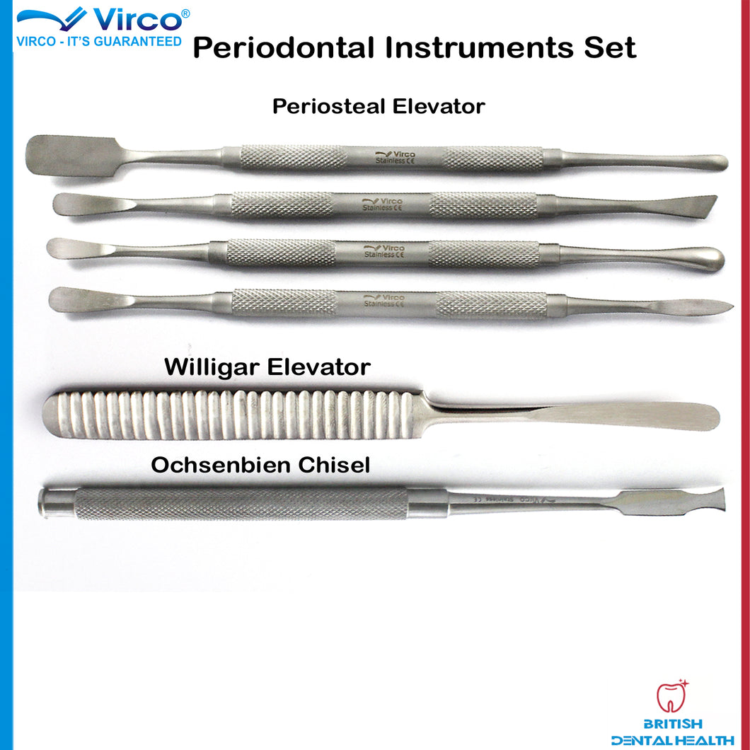 Periodontal Periosteal Elevators Molt Mead Williger Ochsenbein Chisel