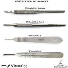 Load image into Gallery viewer, Dental Surgical Scalpel Handle No 4, No 3 Rotatable Round, BP Handle, Scalpel Blade Handle
