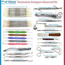 Load image into Gallery viewer, Dental Restorative Amalgam Composite Filling Instruments Dentistry Complete kit
