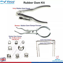 Load image into Gallery viewer, RUBBER DAM KIT | PUNCH, FORCEPS, PLIERS, CLAMPS Dental Orthodontics
