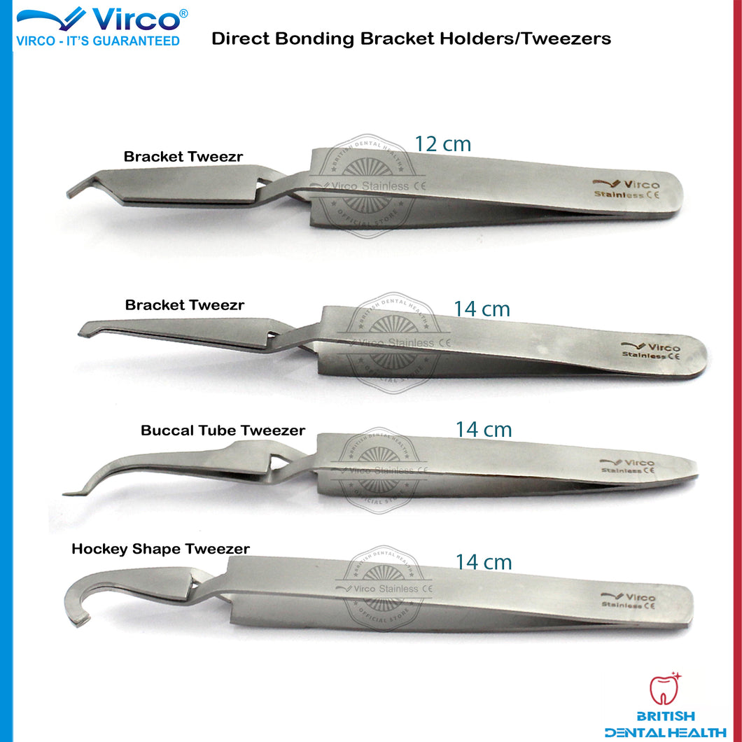 Bracket Holding Removing Placing Tweezers Direct Bonding Ortho Dental Instrument