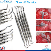 Load image into Gallery viewer, Offset Osteotomes Sinus Lift Elevators Mallet Dental Implants Bone Surgical Kit
