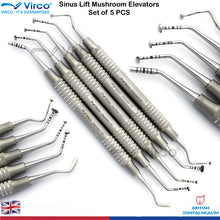 Load image into Gallery viewer, Implantology Sinus Lift Mushroom Elevator Advanced Implant Instruments Set Of 5
