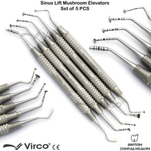 Load image into Gallery viewer, Implantology Sinus Lift Mushroom Elevator Advanced Implant Instruments Set Of 5
