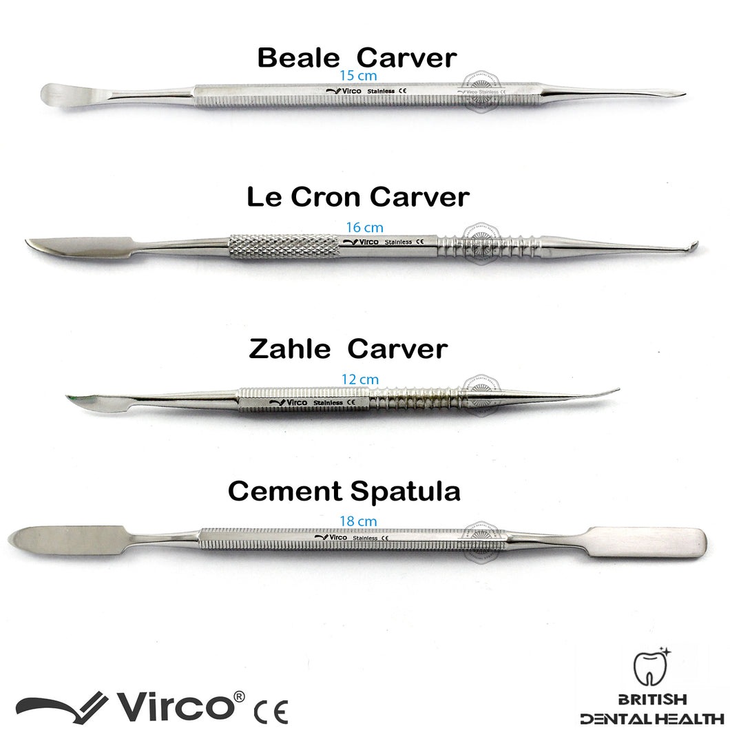 Lecron Carver & ZEHLE Dental Spatula – Beale Wax & Molding Carver Set – Shipshape Instruments
