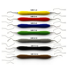 Load image into Gallery viewer, SILICONE COATED GRACEY CURETTES SCALERS SET OF 7
