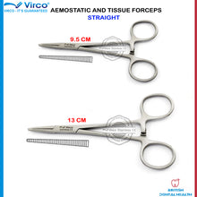 Load image into Gallery viewer, MOSQUITO HAEMOSTATIC STRAIGHT FORCEPS CLAMP SET SMALL 9.5CM LARGE 13CM SURGICAL
