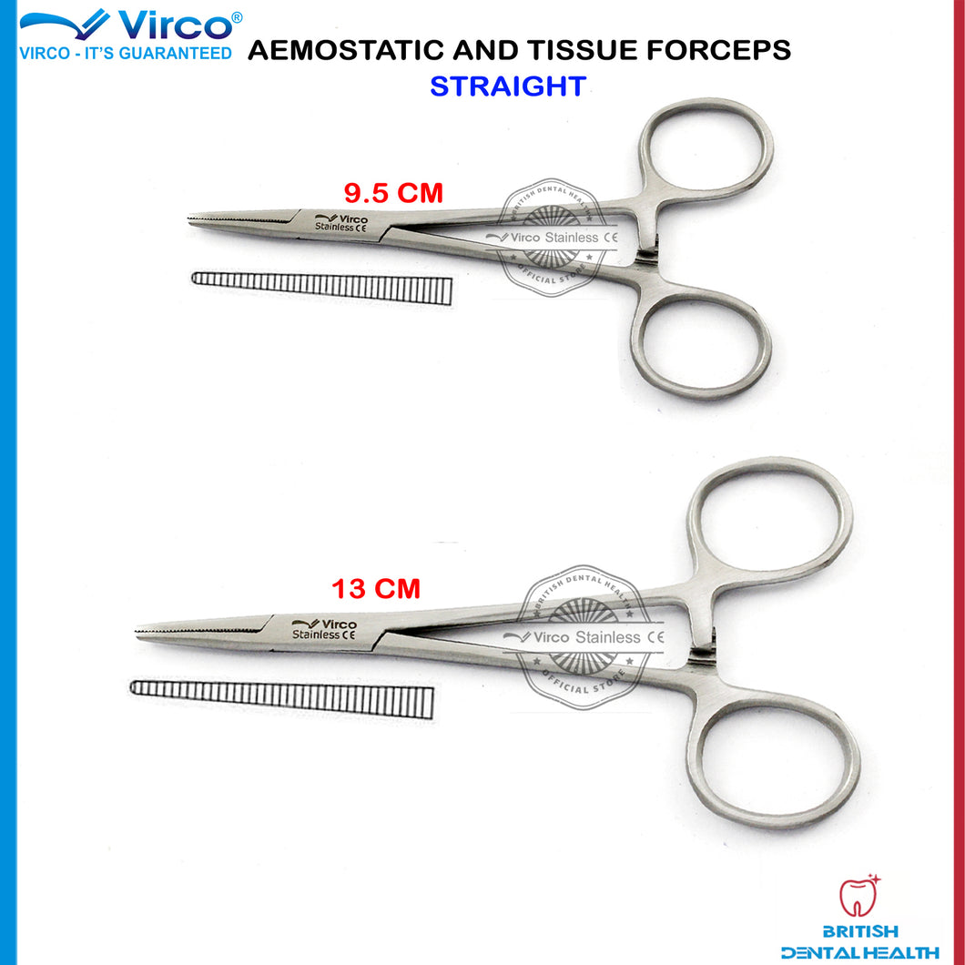 MOSQUITO HAEMOSTATIC STRAIGHT FORCEPS CLAMP SET SMALL 9.5CM LARGE 13CM SURGICAL