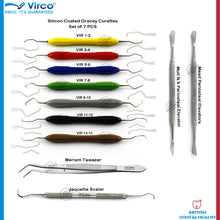 Load image into Gallery viewer, Dental Extraction Periodontal Instruments kit Gracey Curette Periosteal tweezers
