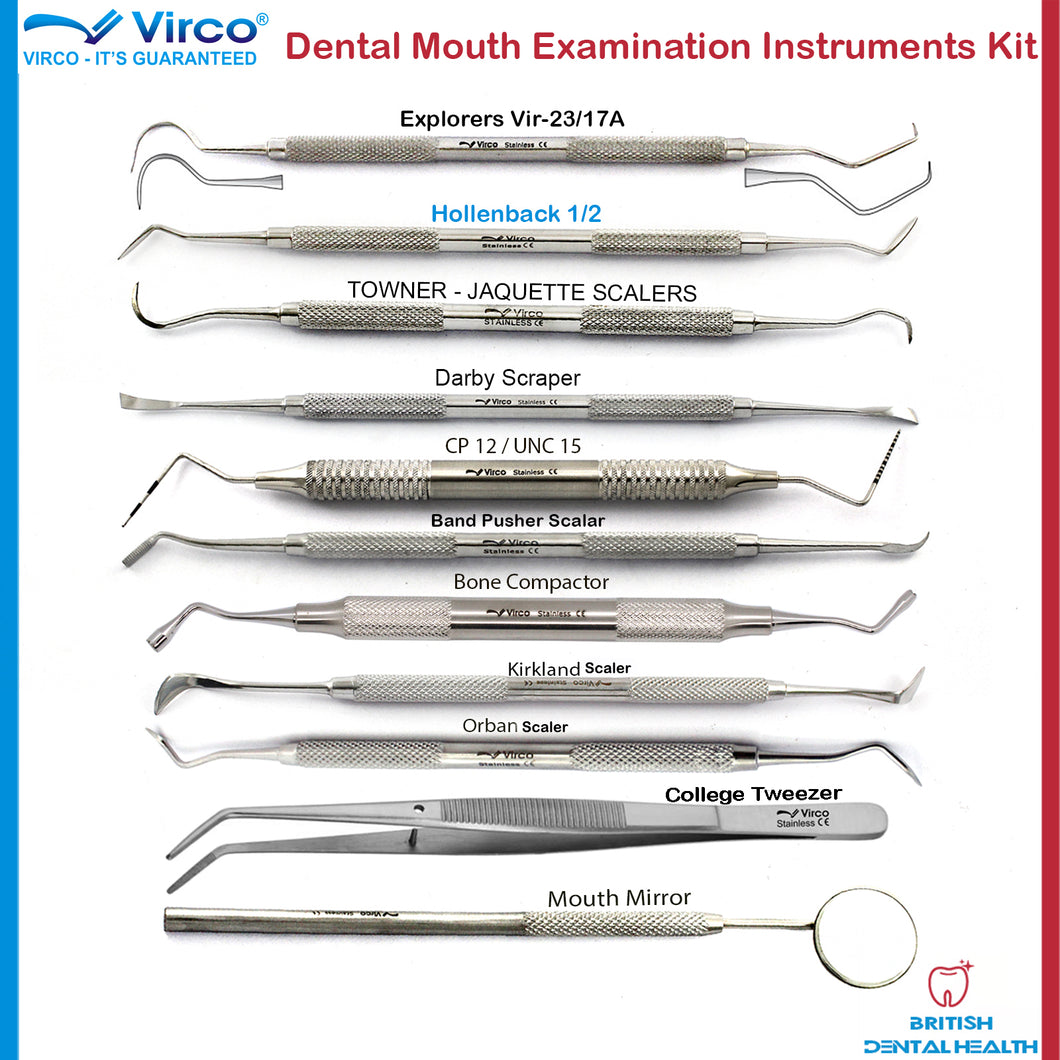 Dental Tooth cleaning kit Calculus Plaque Floss Remover Dentist tools Scraper