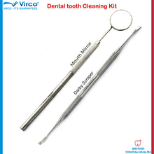 Load image into Gallery viewer, Dental Tooth cleaning kit Calculus Plaque Floss Remover Dentist tools Scraper
