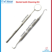 Load image into Gallery viewer, Dental Tooth cleaning kit Calculus Plaque Floss Remover Dentist tools Scraper
