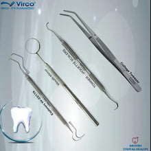 Load image into Gallery viewer, Dental Tooth cleaning kit Calculus Plaque Floss Remover Dentist tools Scraper
