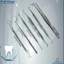 Load image into Gallery viewer, Dental Tooth cleaning kit Calculus Plaque Floss Remover Dentist tools Scraper
