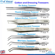 Load image into Gallery viewer, Surgical Veterinary Hemostat Clamps Locking Forceps Curved/Straight Tweezers Lab
