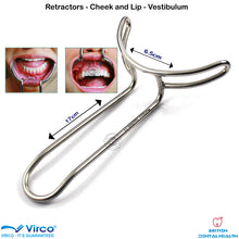 Load image into Gallery viewer, Dental Vestibulum Mouth Opener Gag Cheek Lip Retractors Surgical Oral Stainless
