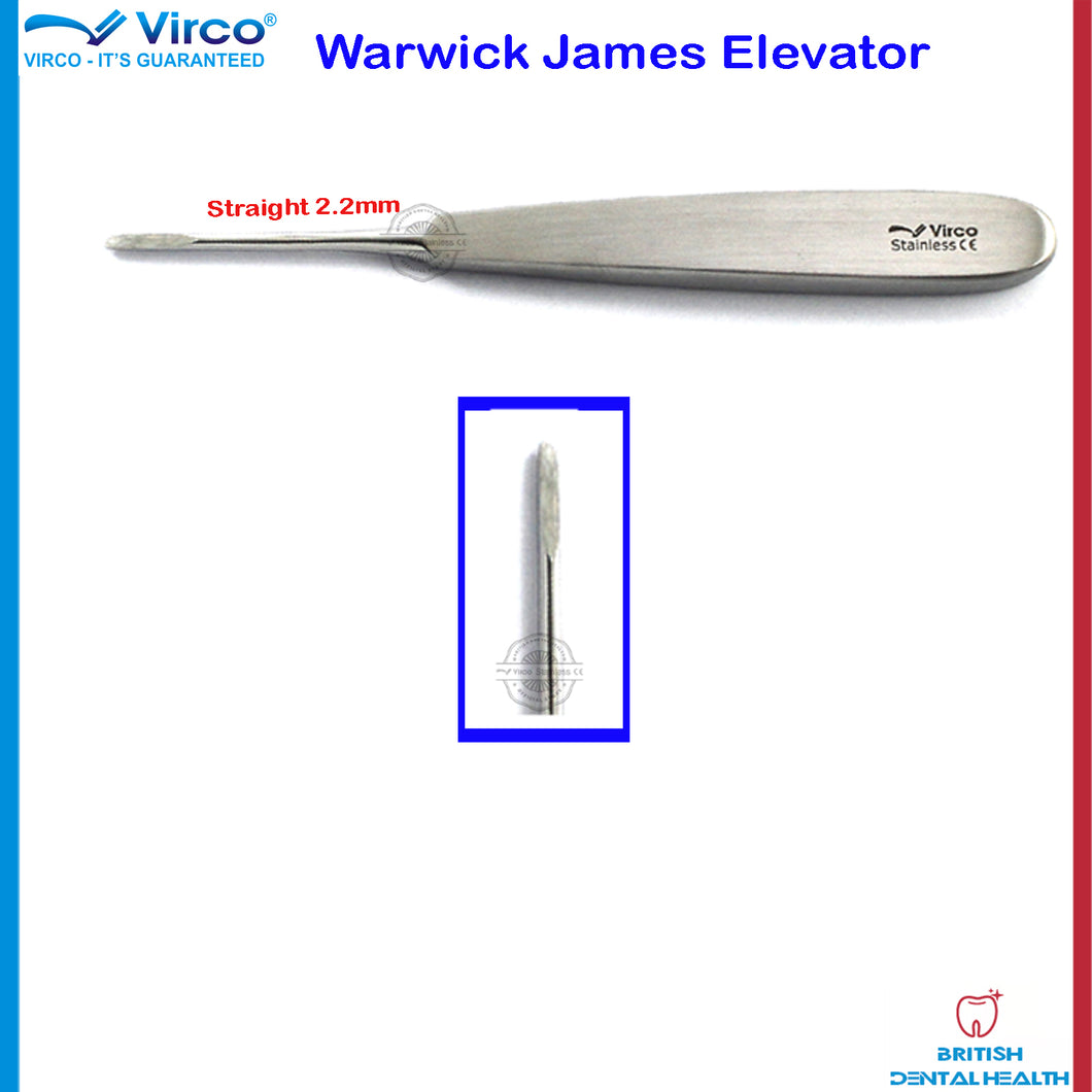 Dental Root Elevators Warwick James Elevator Straight | Tooth Extraction Forceps