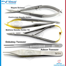 Load image into Gallery viewer, Noyes Scissors Castroviejo Mathieu Needle Holder, Forceps Adson DeBakey Tweezers
