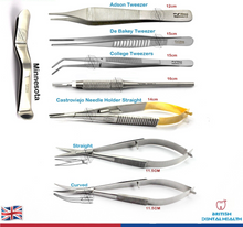 Load image into Gallery viewer, Dental Surgical Micro Surgical instruments | Tweezers, Scissors, Needle Holders
