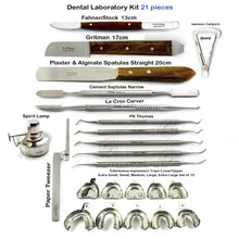 Load image into Gallery viewer, Dental Wax Modelling Carving Tools Impression Tray Laboratory Technician Kit
