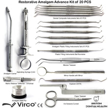 Load image into Gallery viewer, Restorative Periodontal Amalgam Kit Composite Burnishers Plastic Filling Inst
