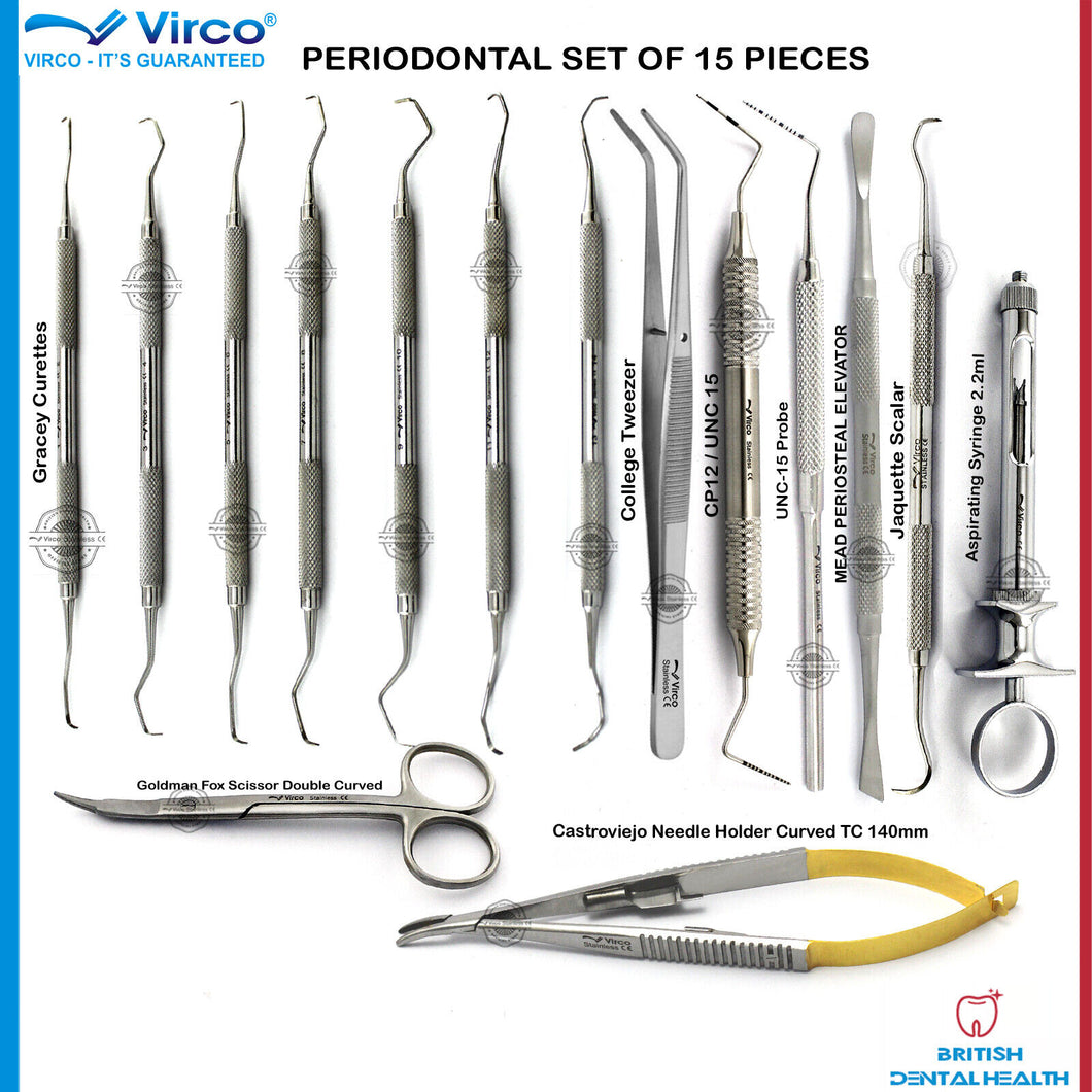 Dental Periodontal Gracey College Tweezer Probes Elevator Scalar Syringe Scissor