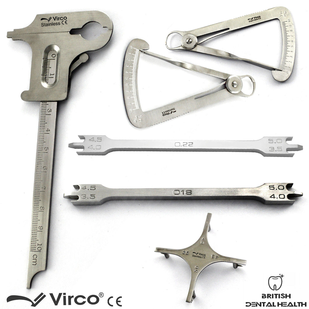 Dental Orthodontics Gauges Boone Iwanson Vernier Caliper Boley Bracket Height CE